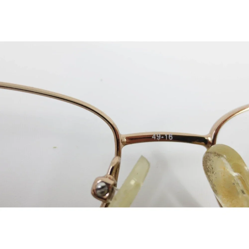 Legacy WM 5100 Eyeglasses Brown Gold Oval Frames 49-16-135 Filigree Temples
